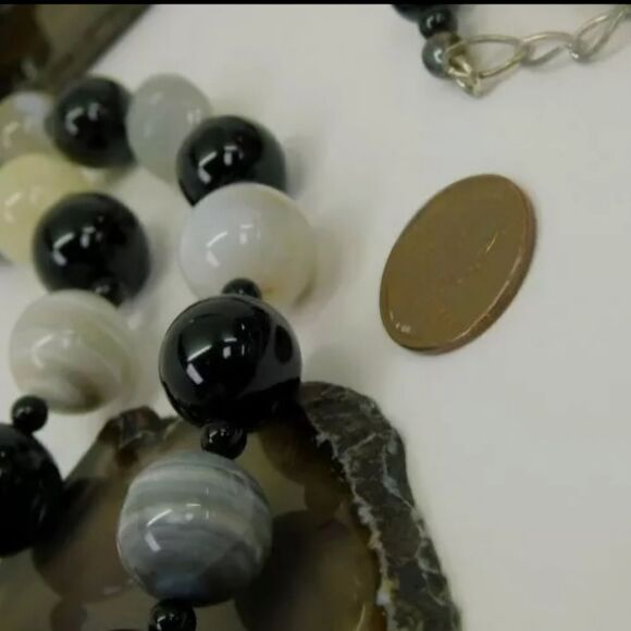 Desert Rose Trading 925 Sterling Silver Onyx & Agate 122g - Picture 2 of 7